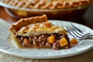 Tater Tot Casserole with crispy topping and savory ground beef filling